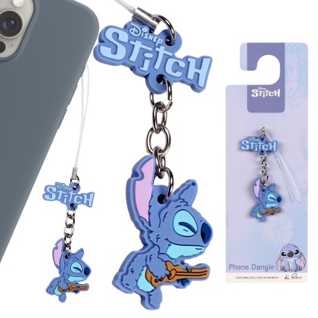 Disney Stitch Niebieski breloczek do telefonu, zawieszka smycz do etui