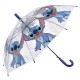 Disney Stitch Chłopięca automatyczna parasolka, składany parasol, transparentny