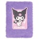 Hello Kitty KUROMI Fioletowy zeszyt/notes dla dziewczynki, pluszowy zeszyt w linie A5