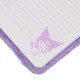 Hello Kitty KUROMI Fioletowy zeszyt/notes dla dziewczynki, pluszowy zeszyt w linie A5