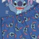 Disney Stitch niebieska piżama chłopięca, letnia piżama na krótki rękaw 100%