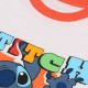 DISNEY Stitch Dwuczęściowa piżama chłopięca , biało- pomarańczowa letnia piżama