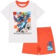 DISNEY Stitch Dwuczęściowa piżama chłopięca , biało- pomarańczowa letnia piżama