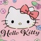 Hello Kitty Różowa walizka w twardej obudowie, walizka na kółkach 54x35x20cm