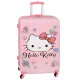 Hello Kitty Różowa walizka w twardej obudowie, walizka na kółkach 76,5 x 50 x 28,5 cm