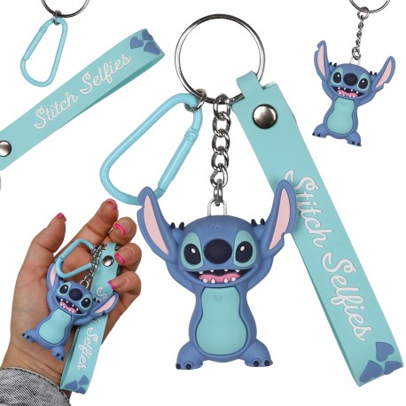 Disney Stitch Niebieski BRELOCZEK, brelok do kluczy z figurką