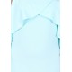 Aquamarine Frill, Cold Shoulder Mini Dress by John Zack