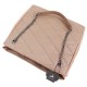 Elegant Beige Quilted Hanbag With Suede Elements