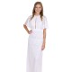 White, Fully Floral Lace, Cut Out Front Detail, Maxi Dress By John Zack