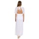 White, Fully Floral Lace, Cut Out Front Detail, Maxi Dress By John Zack