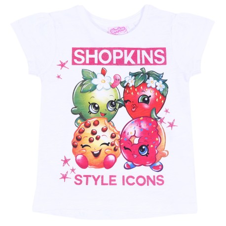 Biała koszulka SHOPKINS STYLE ICONS