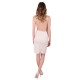 John Zack Vestido de color beige con escote halter