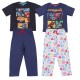 2x pigiama "supereroi" per bambino, colore grigio-blu navy REBEL