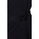 Black Asymmetric & Wrap Over Mini Dress by John Zack