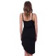 Black Asymmetric & Wrap Over Mini Dress by John Zack