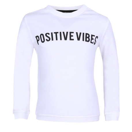 Ecru bluza Positive Vibes YD PRIMARK