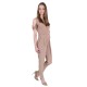 Beige, Cold Shoulder Cut, Wrap Front,  Jumpsuit For Ladies By John Zack