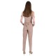 Beige, Cold Shoulder Cut, Wrap Front,  Jumpsuit For Ladies By John Zack