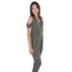 Khaki, Cold Shoulder Cut, Wrap Front,  Jumpsuit For Ladies By John Zack