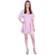 Pink, Short Sleeved, Frill Design, Tie Detail Mini Dress By John Zack