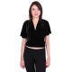 ASOS Czarny, elegancki welurowy top