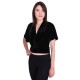 ASOS Czarny, elegancki welurowy top