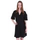 Black, Short Sleeved, Frill Design, Tie Detail Mini Dress By John Zack