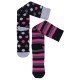 2 x Knee-highs /dots and stripes