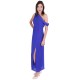 Cobalt Blue, One Side Off Shoulder Design, Split Detail Maxi Dress By John Zack 