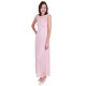 Pink, Full Floral Lace, Sleeveless, Open Back, Maxi Dress By John Zack 