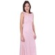 Pink, Full Floral Lace, Sleeveless, Open Back, Maxi Dress By John Zack 