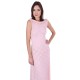 Pink, Full Floral Lace, Sleeveless, Open Back, Maxi Dress By John Zack 