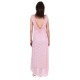 Pink, Full Floral Lace, Sleeveless, Open Back, Maxi Dress By John Zack 