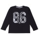 Czarna bluzka "86" PRIMARK