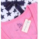 Pink, Sleeveles Top & White Shorts Pyjama Set For Ladies Stars Design Love To Lounge