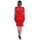 Robe John Zack rouge en dentelle