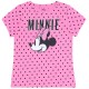 Różowa koszulka, t-shirt w kropki Minnie DISNEY