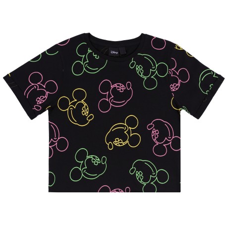 Czarny t-shirt, top Myszka Mickey DISNEY