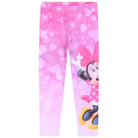 Różowe legginsy, getry Myszka Minnie DISNEY