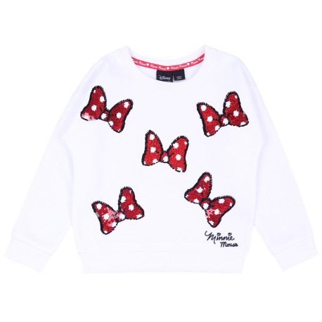 Biała bluza z kokardkami Mszka Minnie DISNEY