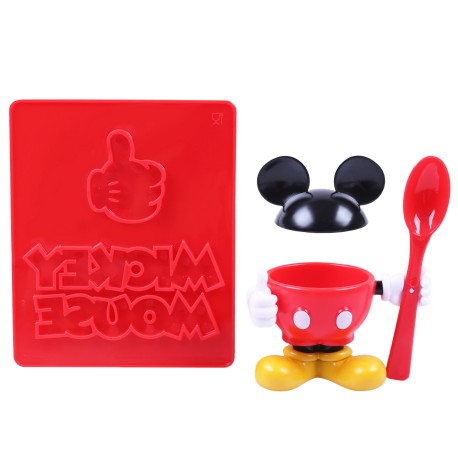 Podstawka na jajko+stempel do tostów Mickey Disney