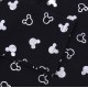 Czarno-srebrne, ocieplane legginsy MICKEY Disney