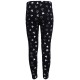 Czarno-srebrne, ocieplane legginsy MICKEY Disney