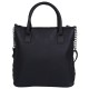 Bolso negro, acolchado