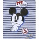 Szara koszukla/t-shirt w paski Mickey Disney