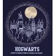 Granatowa,dziewczęca koszulka HOGWARTS