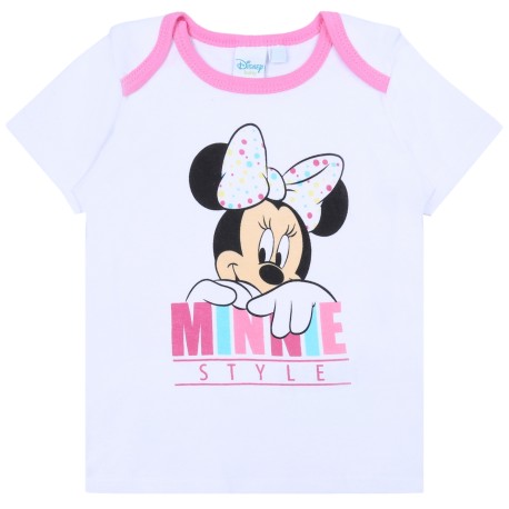 Weißes Baby-T-Shirt Minnie DISNEY