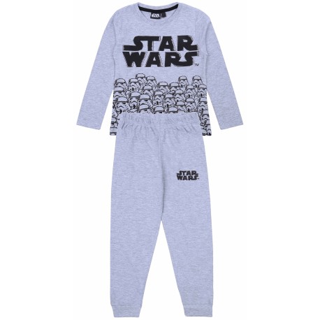 Grau-schwarzes Jungen-Pyjama Star Wars Disney