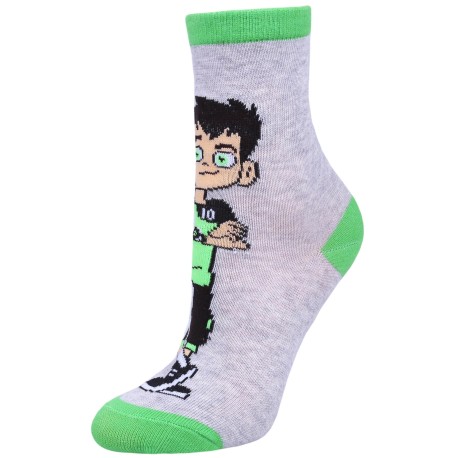 Grau-grüne, lange Jungensocken BEN 10