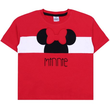 Rotes Mädchen-T-Shirt mit Motiv von Minnie Mouse  DISNEY